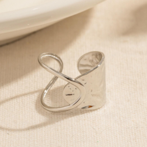 Anillo Dallas Plateado (Ajustable)