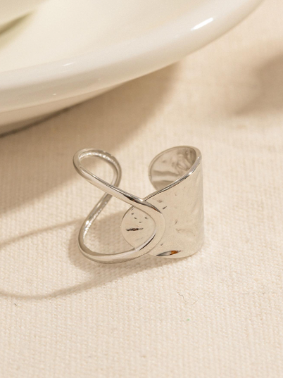 Anillo Dallas Plateado (Ajustable)